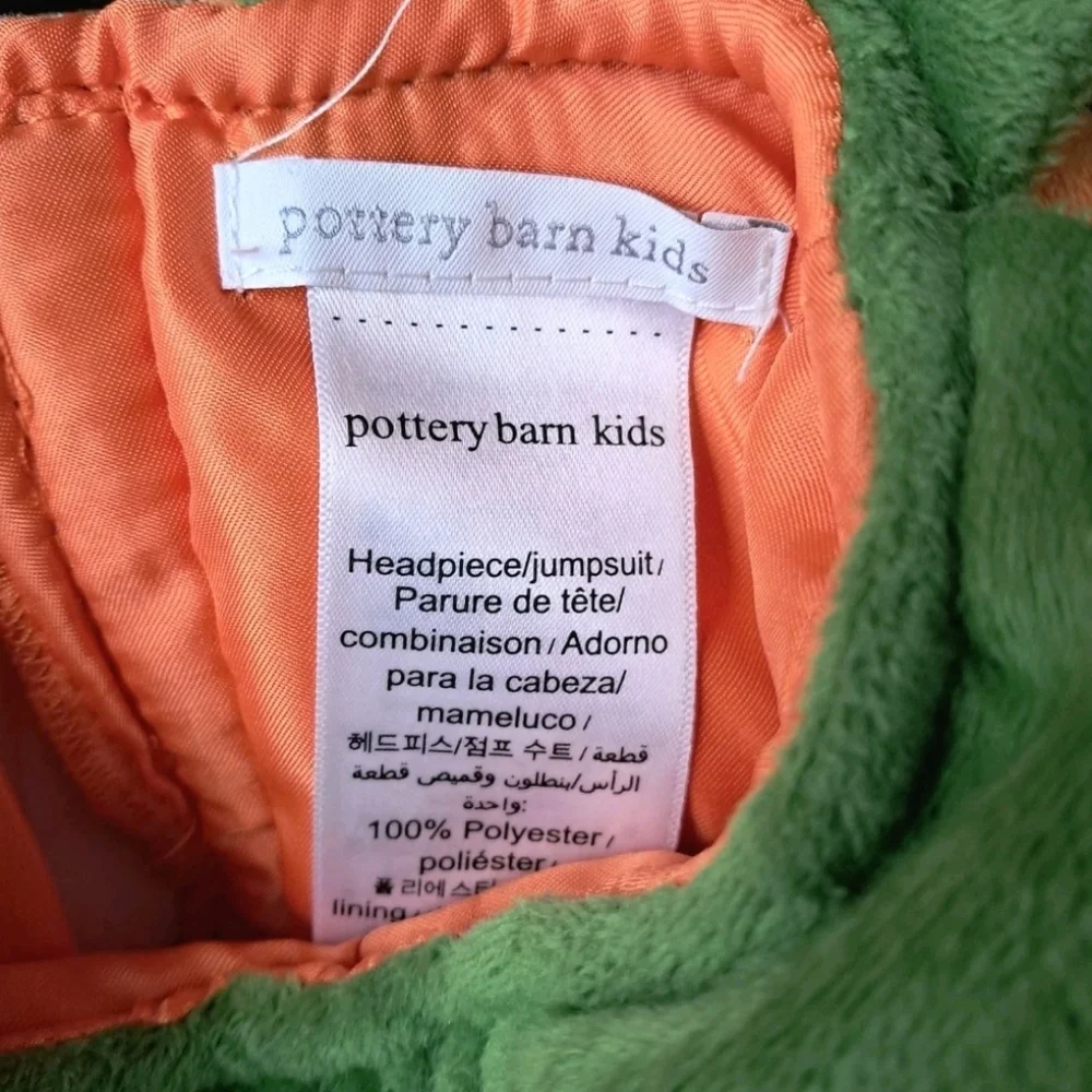 Pottery Barn Kids Glow-in-the-Dark Pumpkin Costume NWT Halloween - Picture 6 of 6